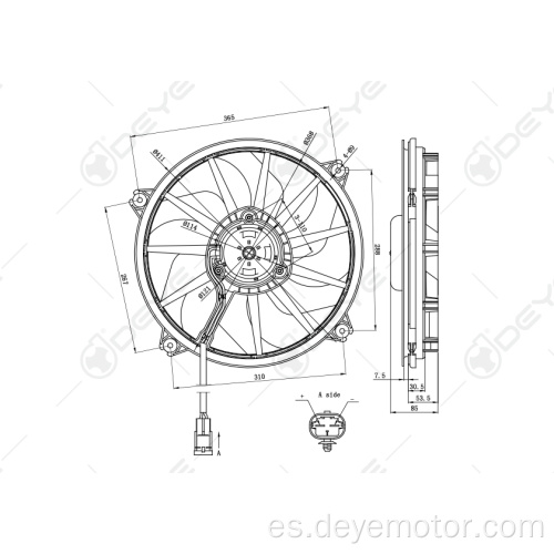 Ventilador de refrigeración para PEUGEOT 807 EXPERT FEAT ULYSSE